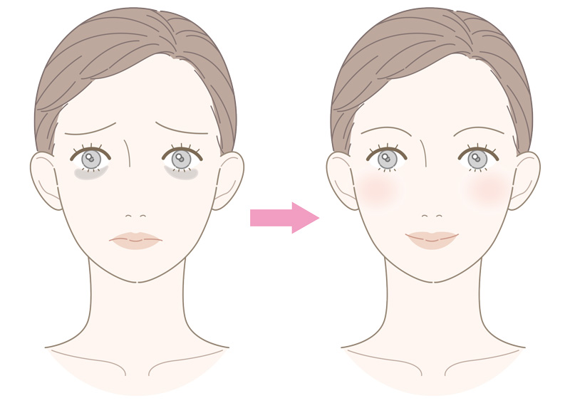 を明るくすることで、若々しくいきいきとした印象